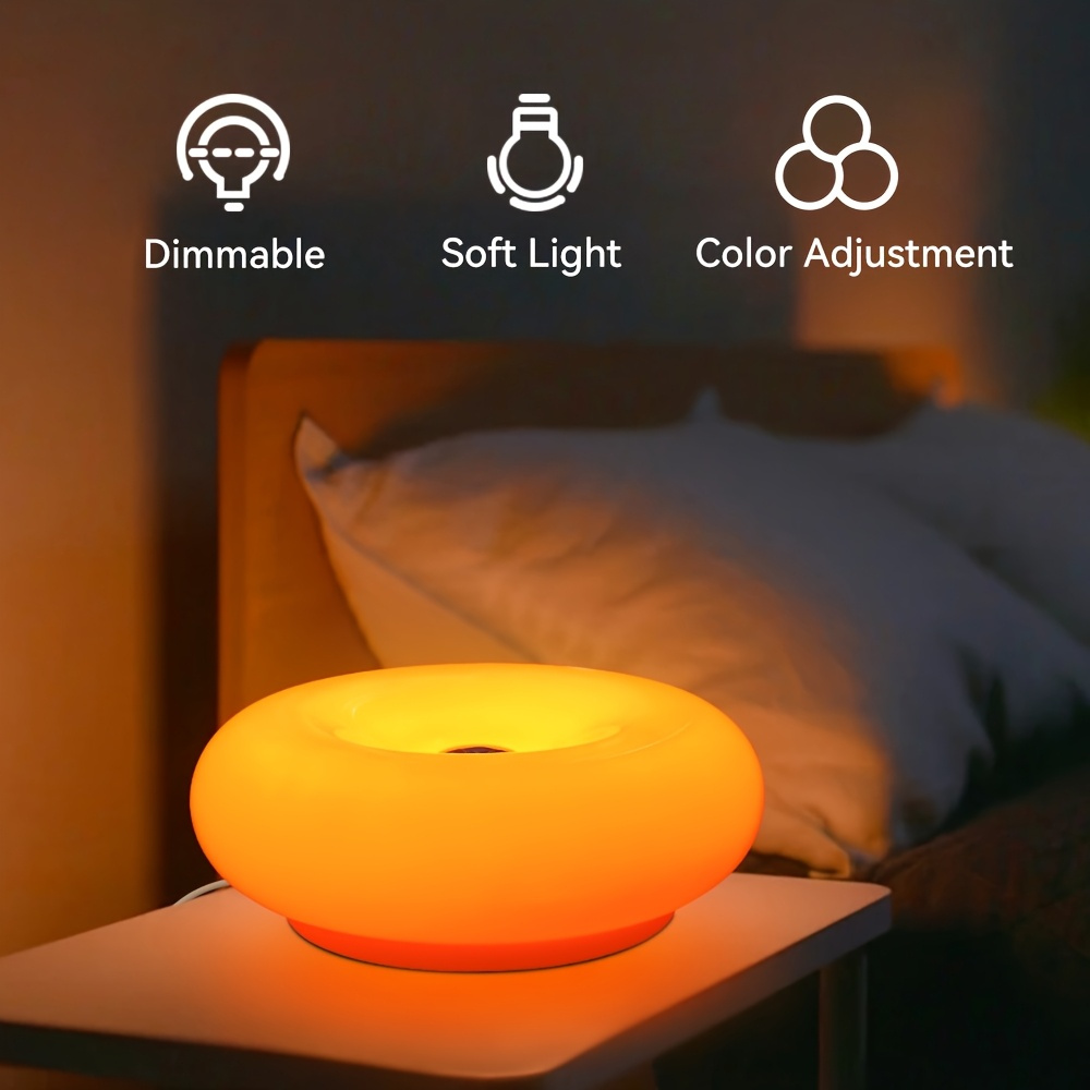 미국 특허받은 레트로 모던 도넛 램프, 창의적인 오렌지 - Lighting Decor For Living Room 리뷰 및 가격