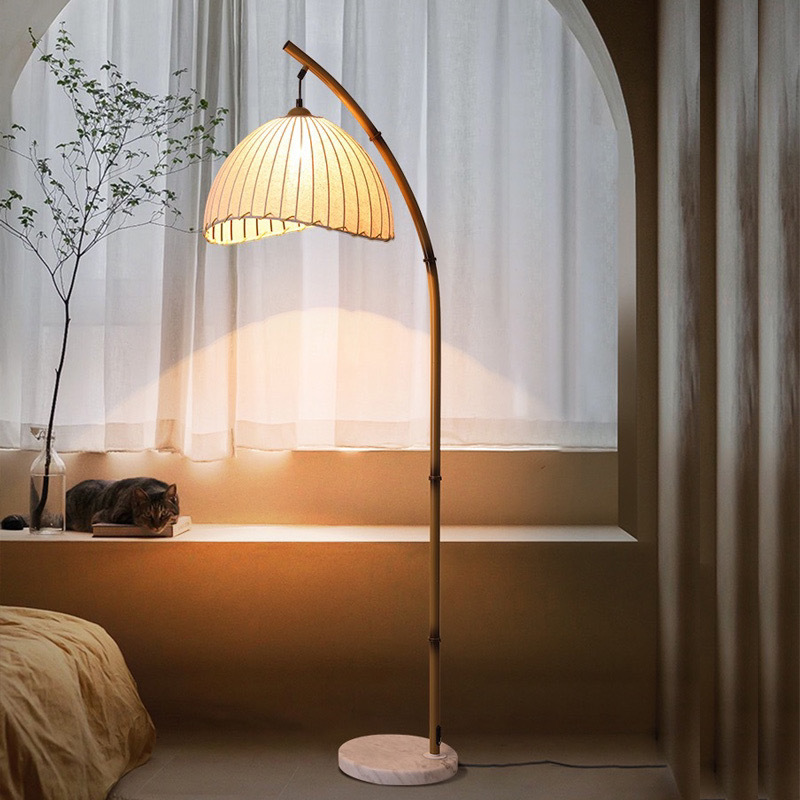 대나무 소박한 스타일 플로어 램프 북유럽 홈 장식 침실 - Floor Lamp Tripod 리뷰 및 가격