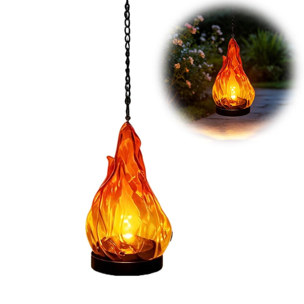 태양열 불꽃 모양 걸이형 랜턴 조명 IP65 방수 깜빡 - Lighting Decoration Outdoor 리뷰 및 가격