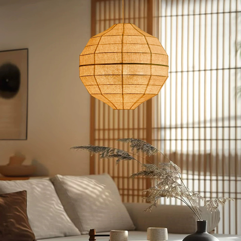 일본 와비사비 패브릭 E27 펜던트 라이트 거실 식당  - Japanese Lighting Decor 리뷰 및 가격