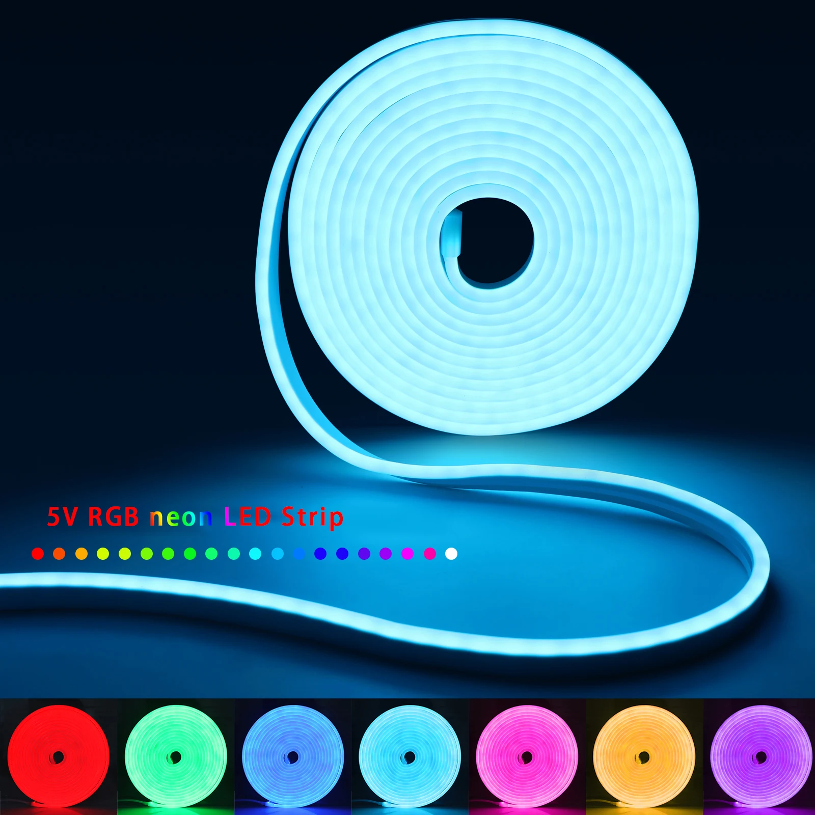 1-5m RGB LED 네온 스트립 라이트 5V USB - Lighting Decor Ideas 리뷰 및 가격