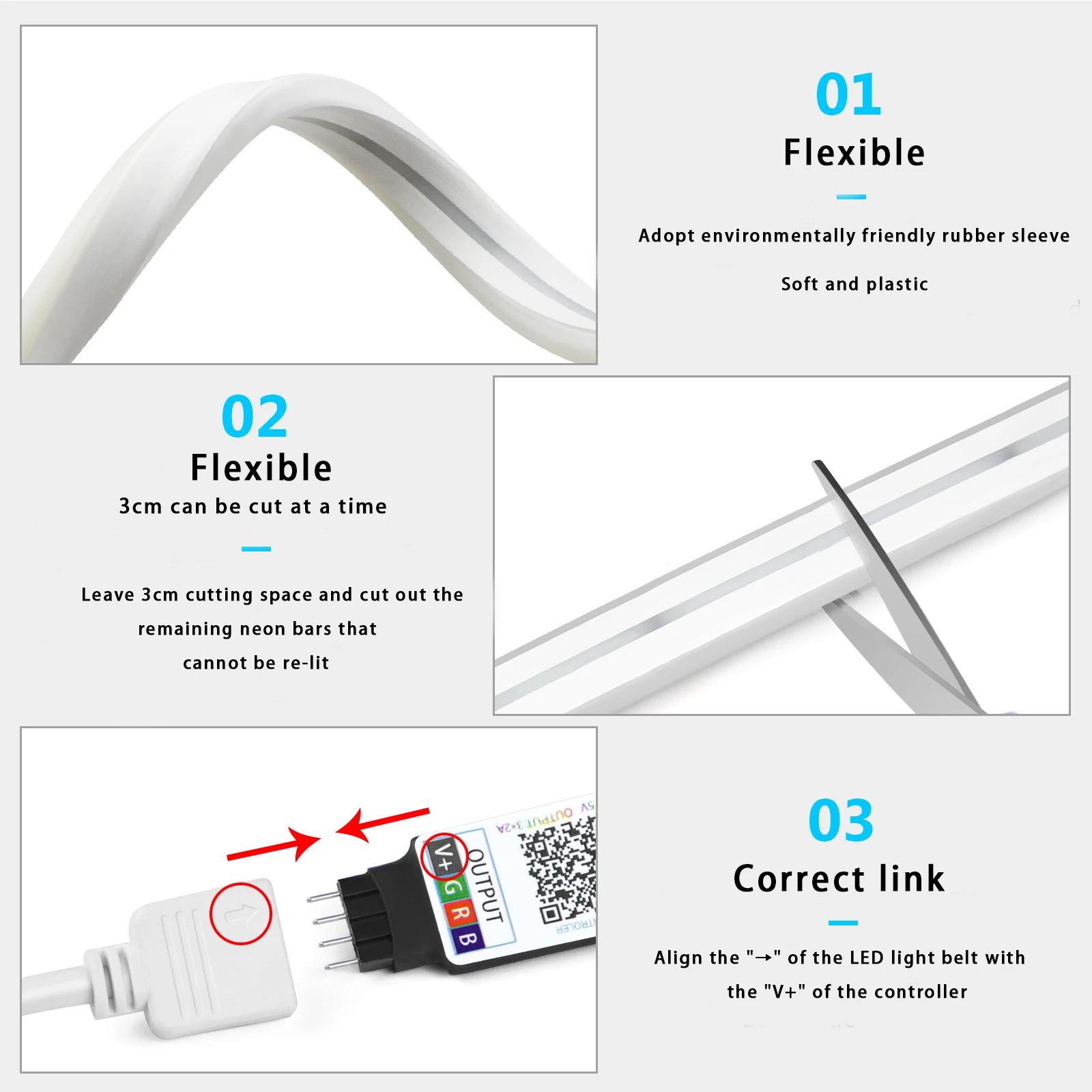 1-5m RGB LED 네온 스트립 라이트 5V USB - Lighting Decor Ideas 리뷰 및 가격